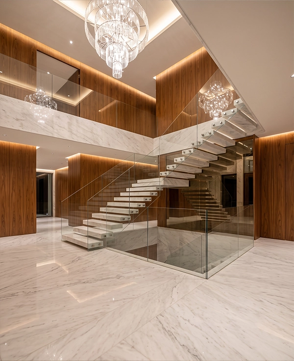 Banswara White Marble tiles stacked