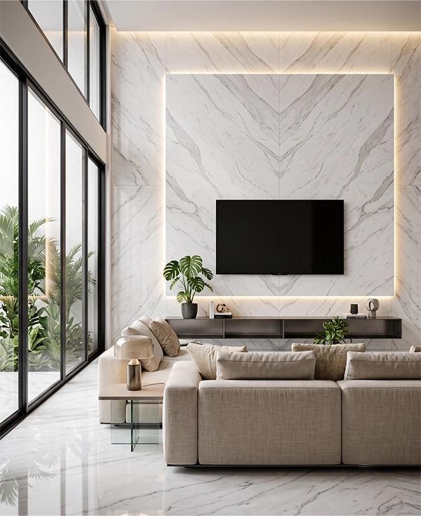 Banswara White Marble wall cladding
